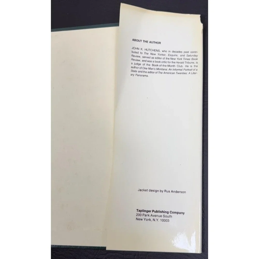 John K HUTCHENS The Gambler's Bedside Book 1977 Combo of Fiction & Nonfiction
